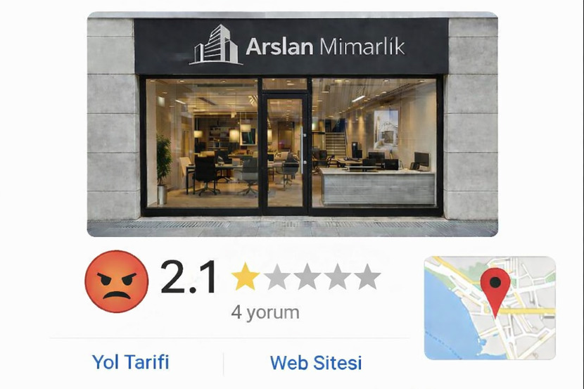 Düşük Puanlı Google İşletme Profili