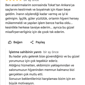 google 5 yıldızlı yorum