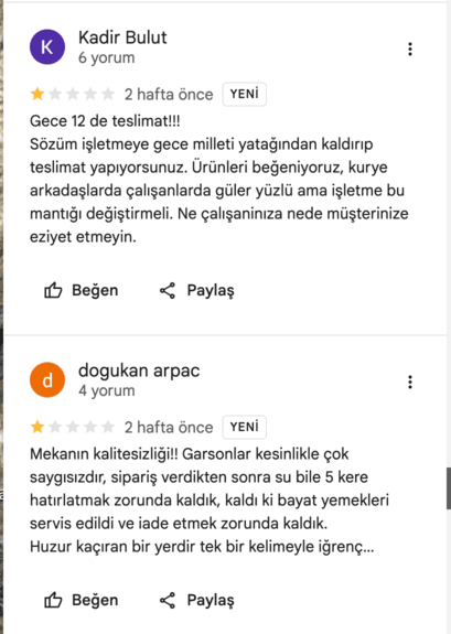 google haritalar fotoğrafsız yorum şikayet
